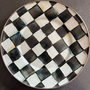 Enamel Courtly Check Salad/Dessert Plate